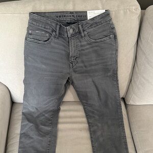 American Eagle Outfitters Men's Charcoal Slim Jeans